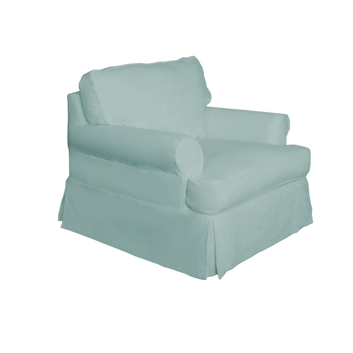 UPC 097652002605 product image for Sunset Trading SU-117620-391043 Horizon Slipcovered T-Cushion Chair Ocean Blue - | upcitemdb.com