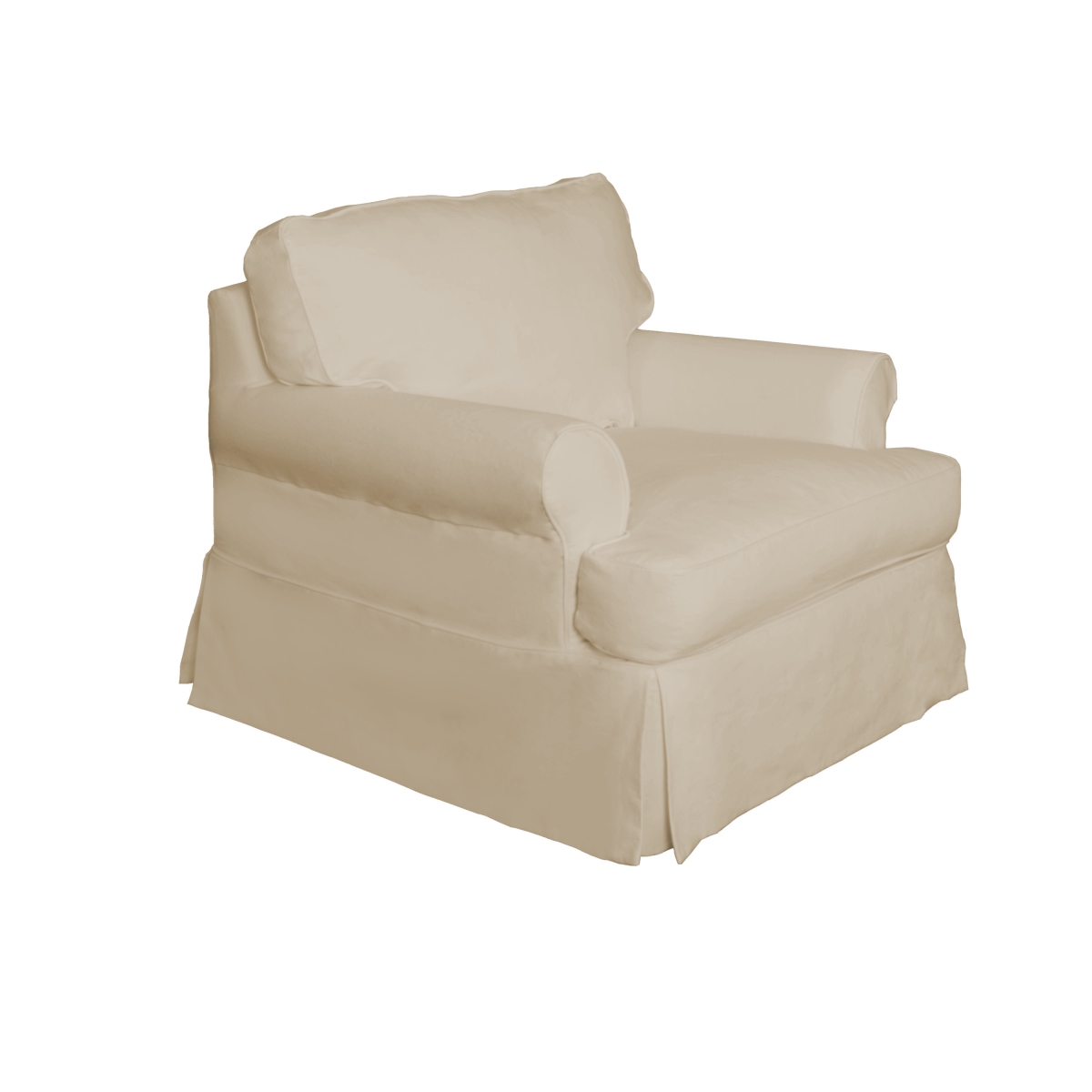 UPC 097652002629 product image for Sunset Trading SU-117620-391084 Horizon Slipcovered T-Cushion Chair Tan - 34 x 3 | upcitemdb.com
