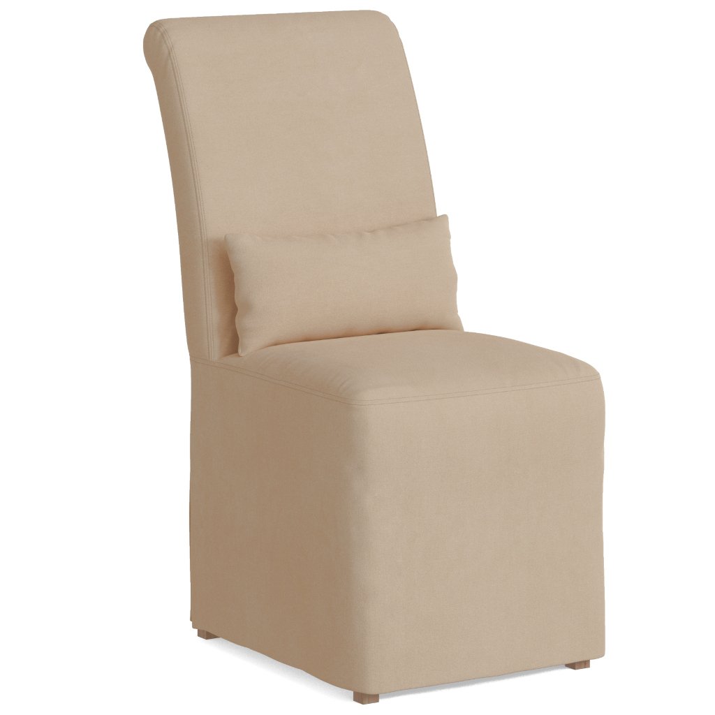 UPC 719583000092 product image for Newport Slipcovered Dining Chair Tan | upcitemdb.com