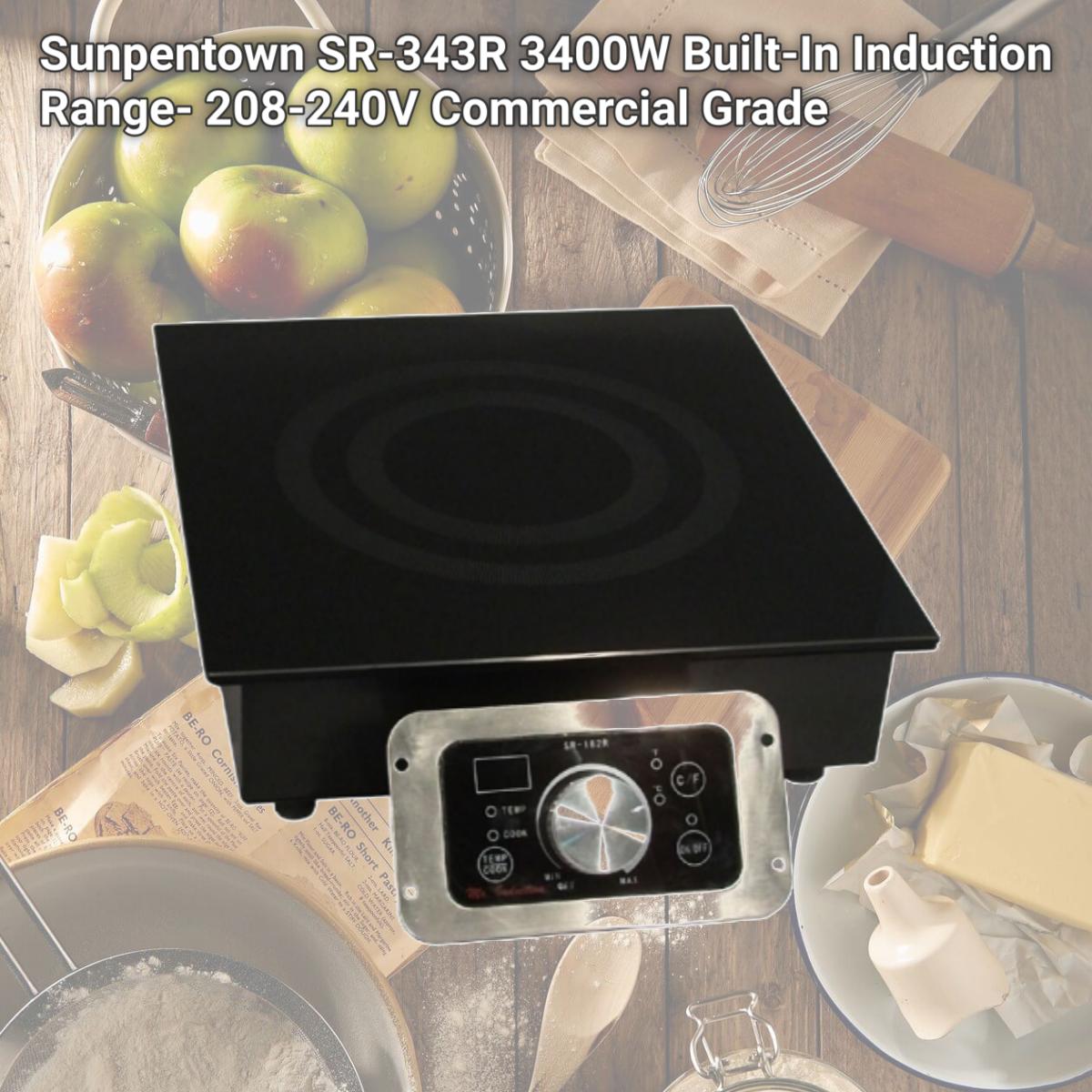 Picture of Sunpentown SR-343R 3400W Built-In Induction Range- 208-240V Commercial Grade