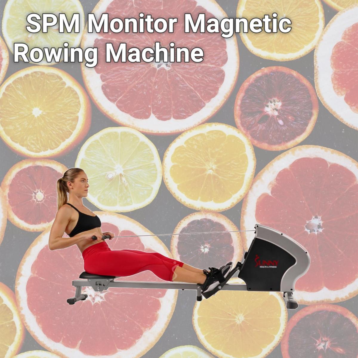 Picture of Sunny Health & Fitness SF-RW5801 SPM Monitor Magnetic Rowing Machine