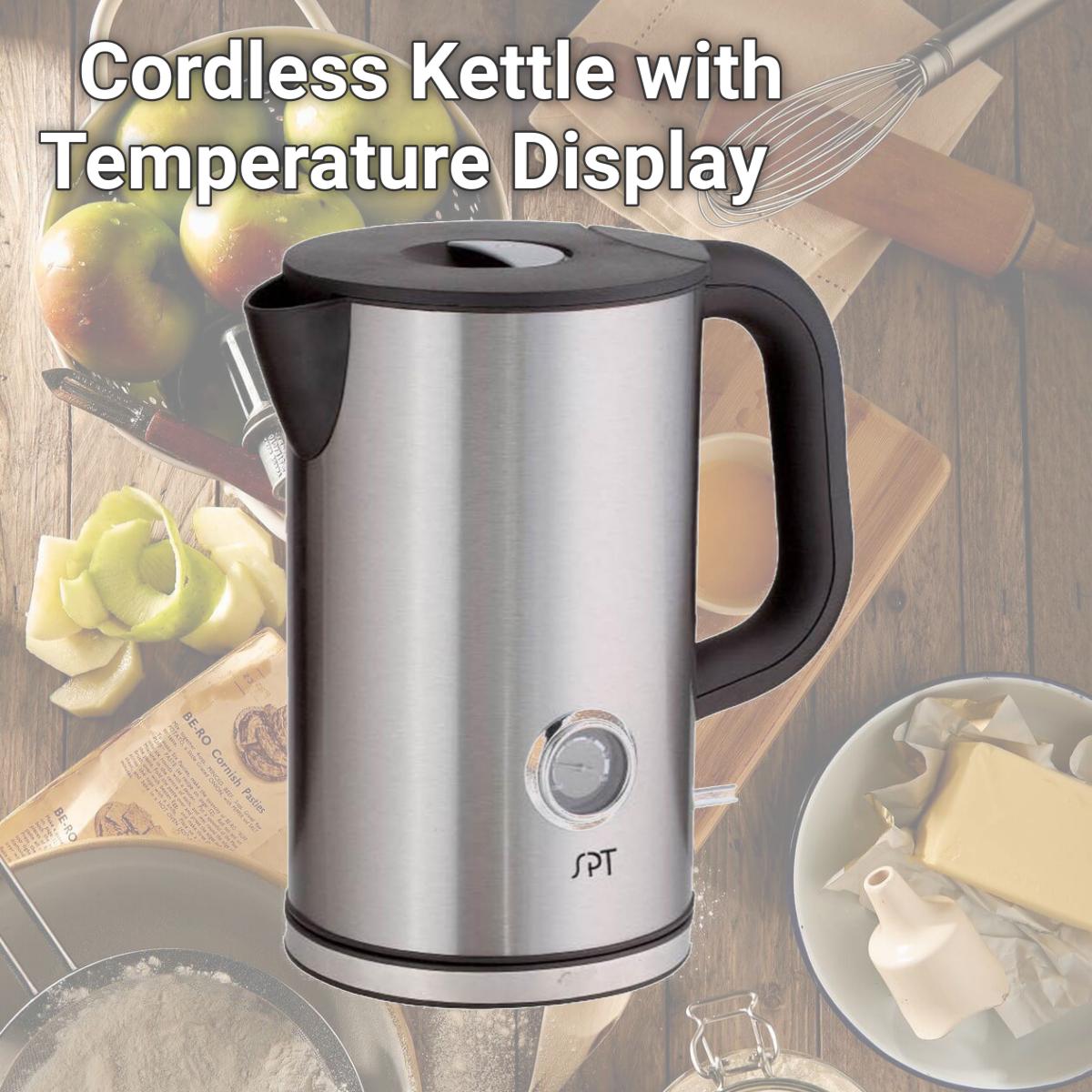 Picture of Sunpentown SK-1717 Cordless Kettle with Temperature Display