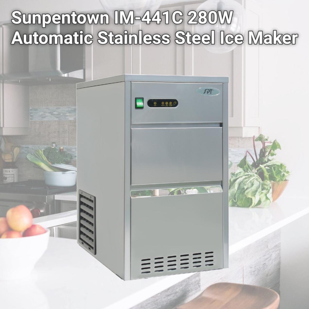 Picture of Sunpentown IM-441C 280W Automatic Stainless Steel Ice Maker