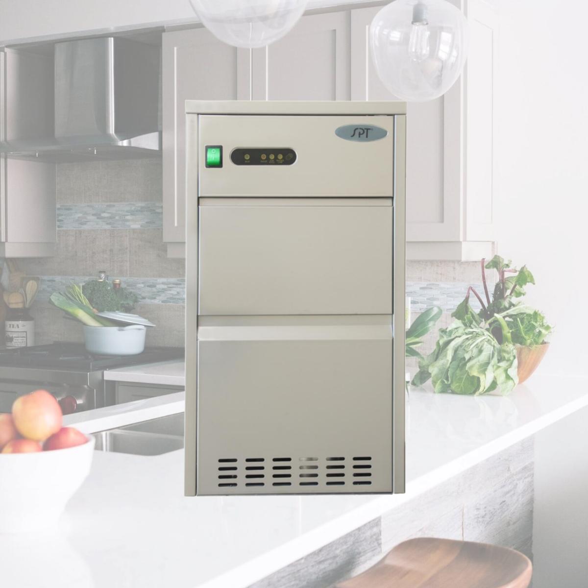 Picture of Sunpentown IM-1109C 420W Automatic Stainless Steel Ice Maker