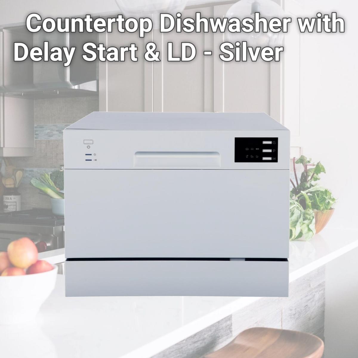 Picture of Sunpentown SD-2225DS Countertop Dishwasher with Delay Start & LD - Silver