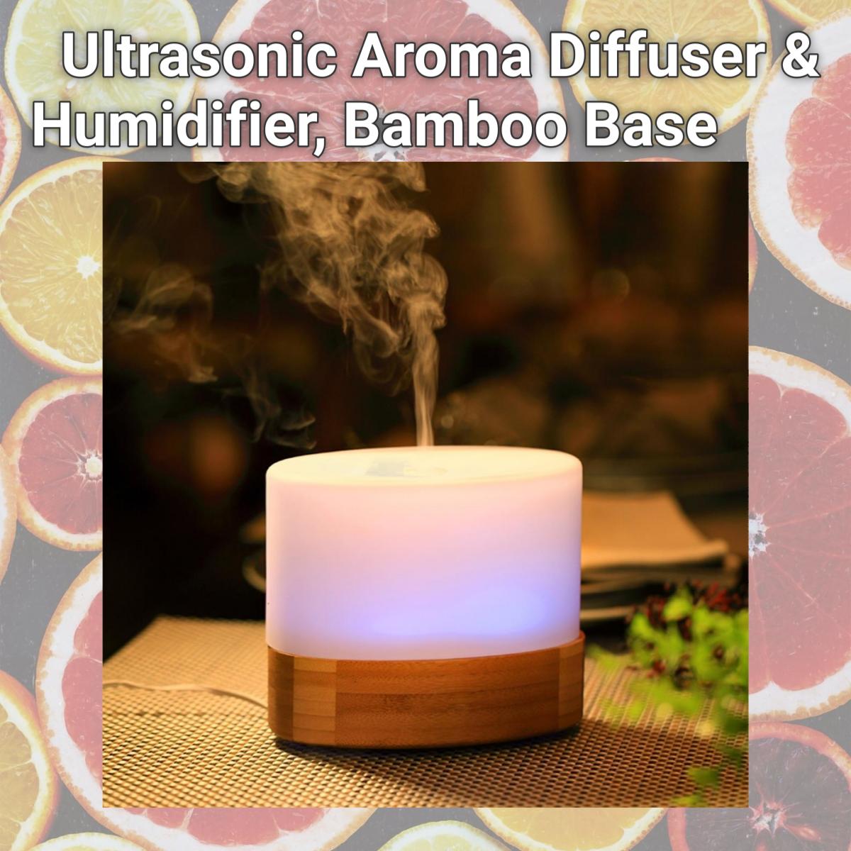 Picture of SPT SA-095 Ultrasonic Aroma Diffuser & Humidifier, Bamboo Base