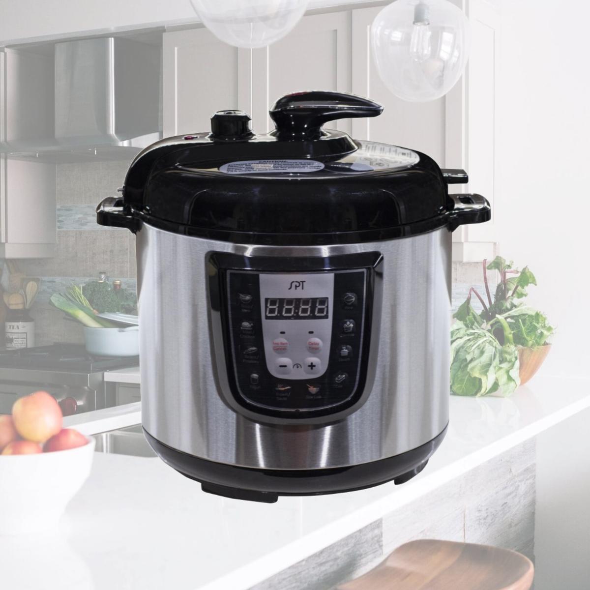 Picture of SPT EPC-14D 6 qt Electric Stainless Steel Pressure Cooker