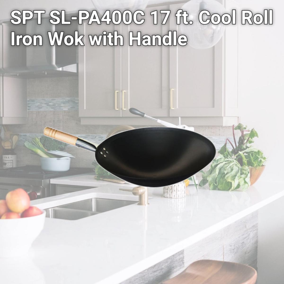 Picture of SPT SL-PA400C 17 ft. Cool Roll Iron Wok with Handle