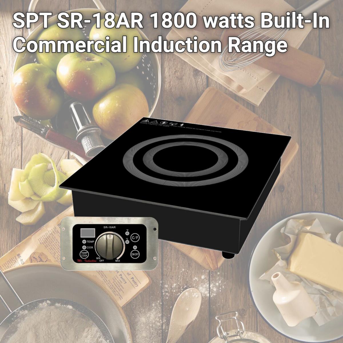 Picture of SPT SR-18AR 1800 watts Built-In Commercial Induction Range