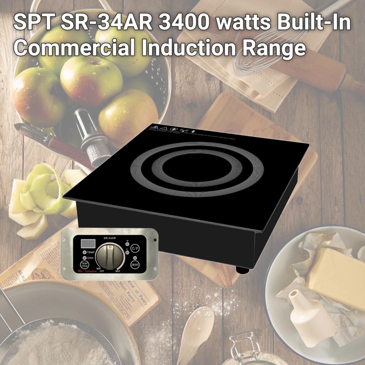 Picture of SPT SR-34AR 3400 watts Built-In Commercial Induction Range