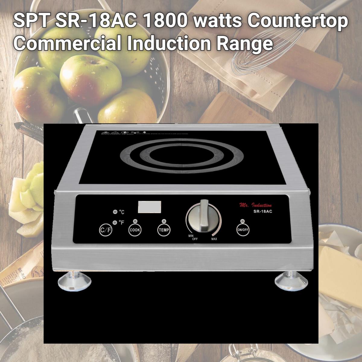 Picture of SPT SR-18AC 1800 watts Countertop Commercial Induction Range