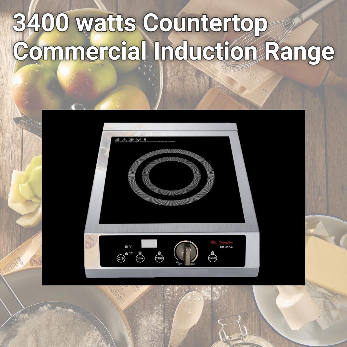 Picture of SPT SR-34AC 3400 watts Countertop Commercial Induction Range