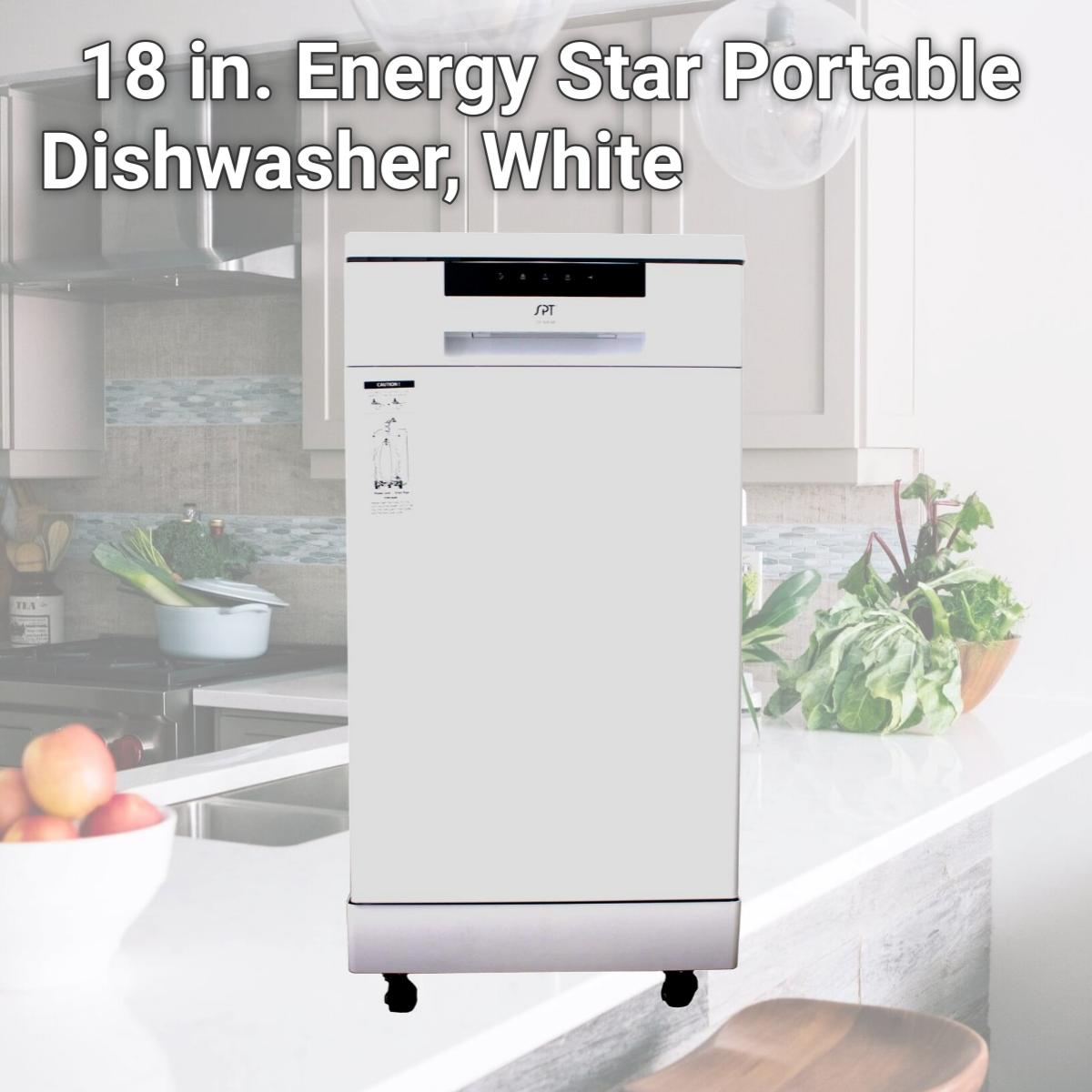 Picture of SPT SD-9263W 18 in. Energy Star Portable Dishwasher, White