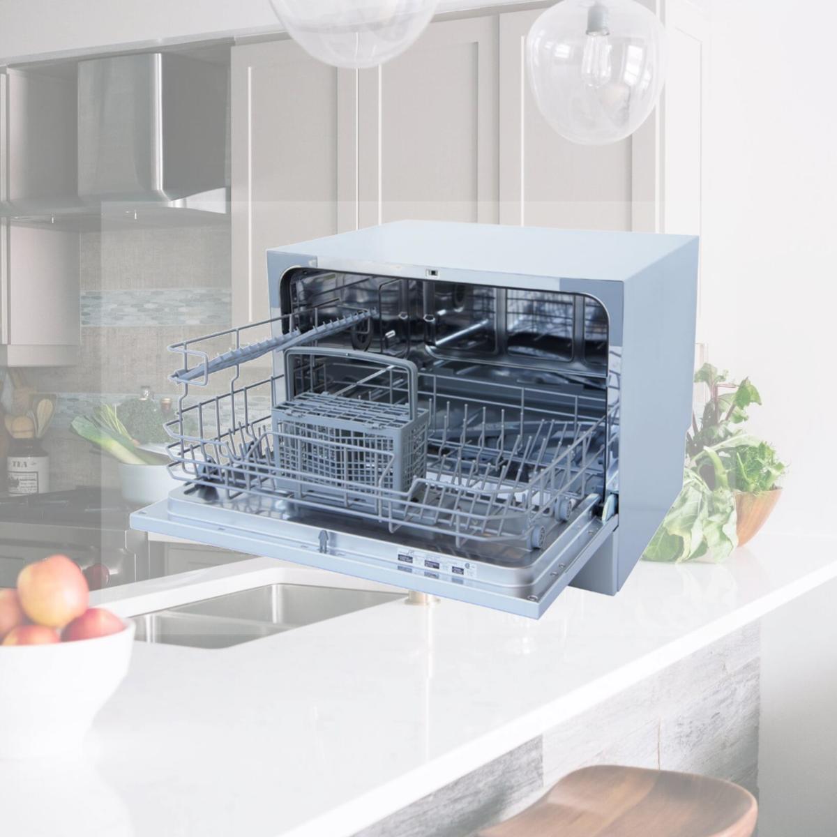 Picture of Sunpentown SD-2224DWA Energy Star Countertop Dishwasher with Delay Start & LED, White