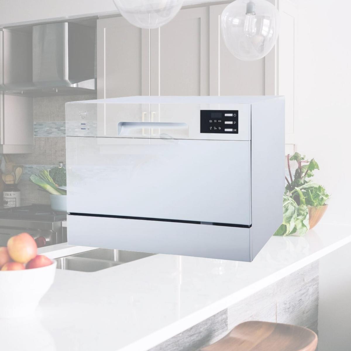 Picture of Sunpentown SD-2225DWA Energy Star Countertop Dishwasher with Delay Start & LED, White