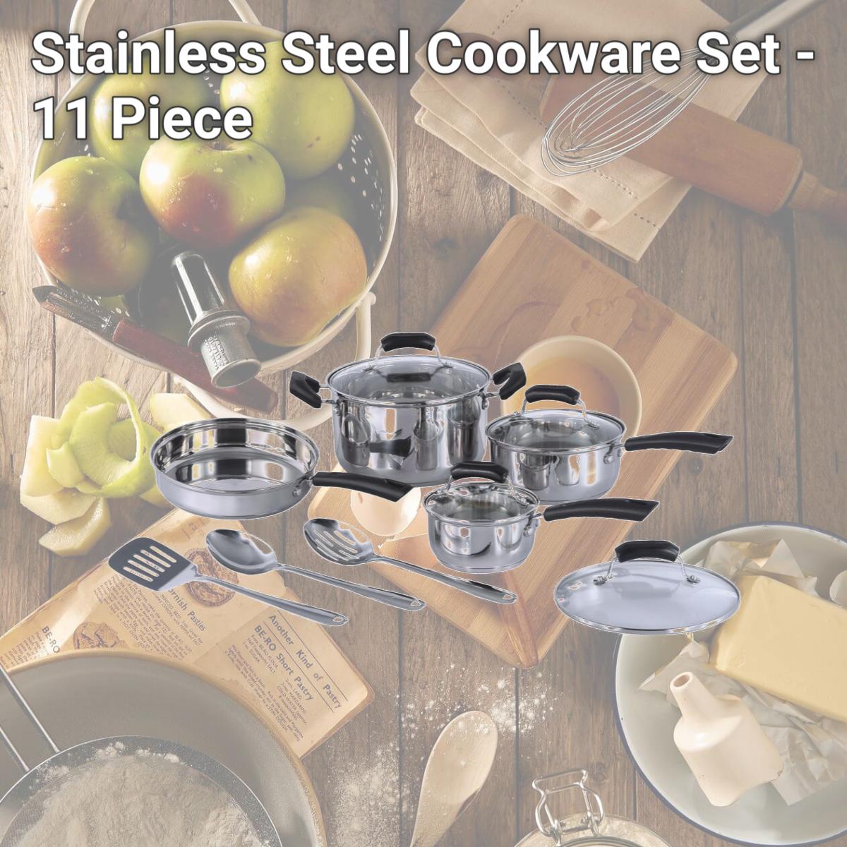 Picture of Sunpentown HK-1111A Stainless Steel Cookware Set - 11 Piece