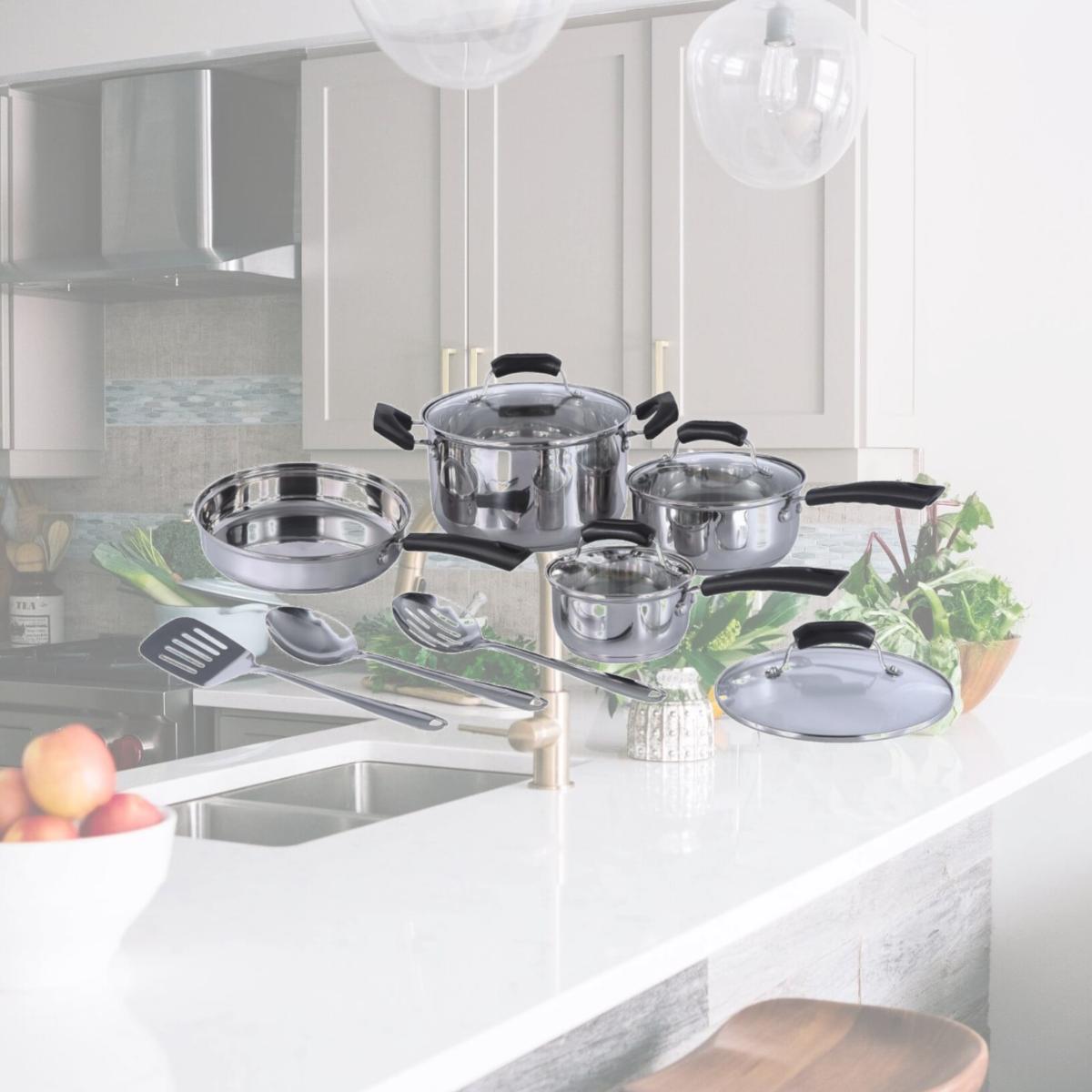 Picture of Sunpentown HK-1111A Stainless Steel Cookware Set - 11 Piece