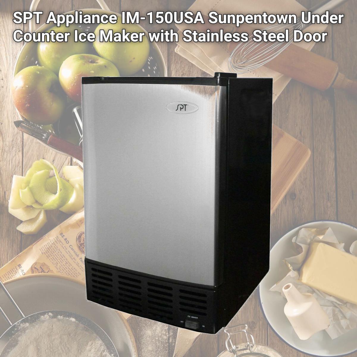 Picture of SPT Appliance IM-150USA Sunpentown Under Counter Ice Maker with Stainless Steel Door