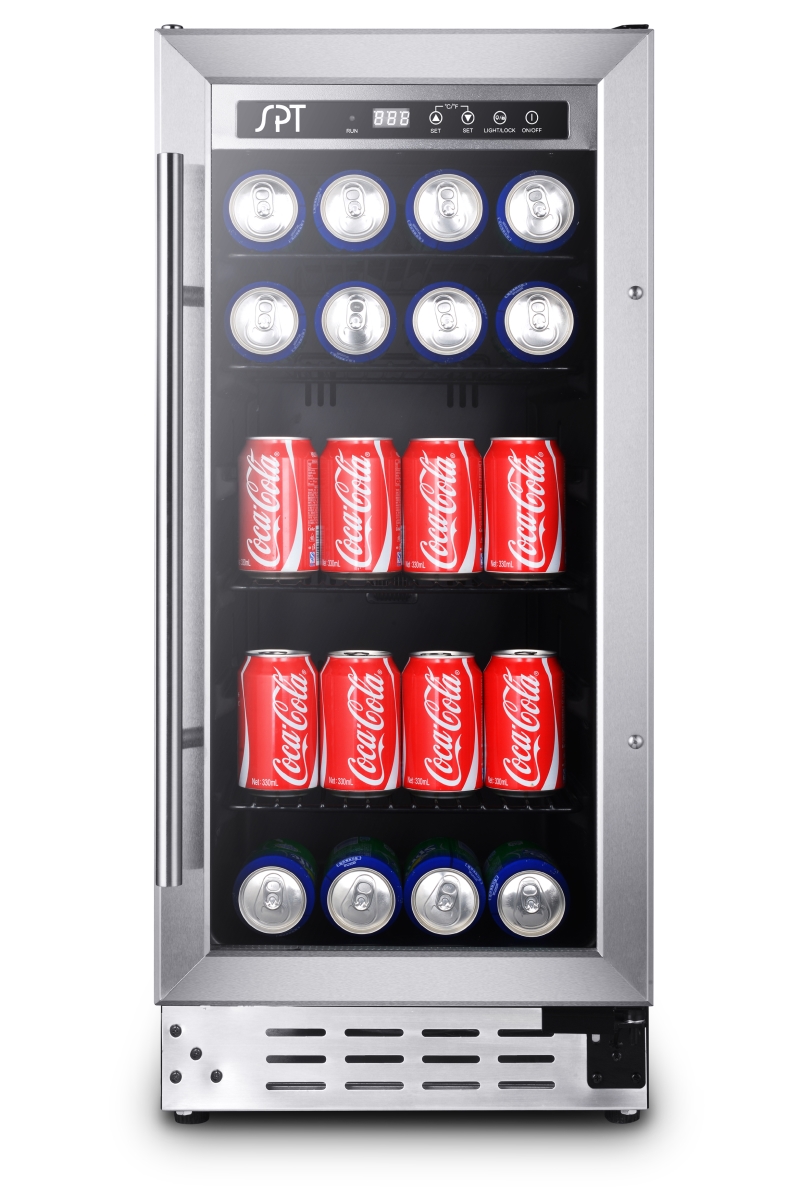 Picture of SPT BC-92USA 12 oz 92 Can Under Counter Beverage Cooler, Black