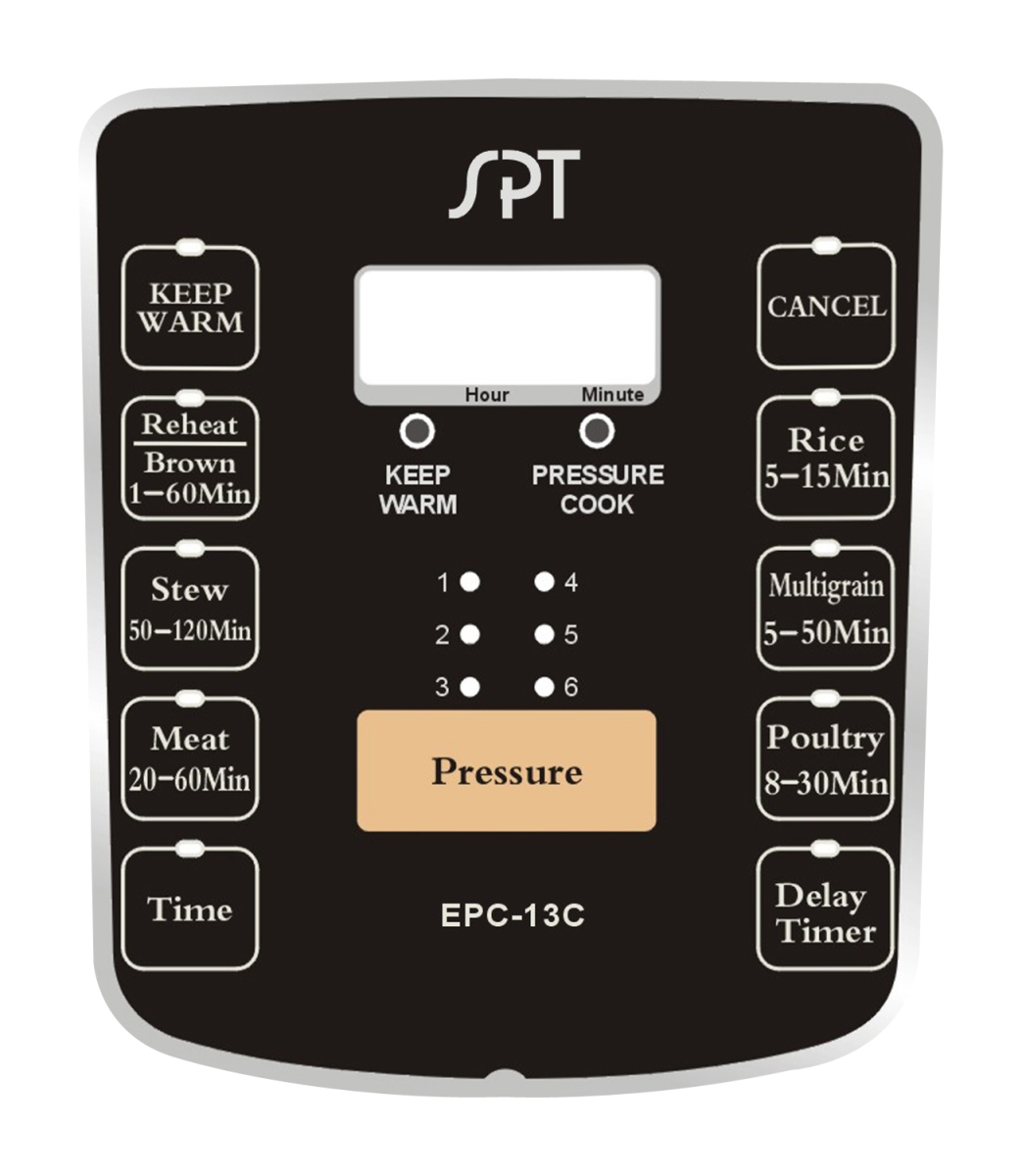 Picture of SPT EPC-13CA 6.5 qt. Electric Stainless Steel Pressure Cooker with Quick Release