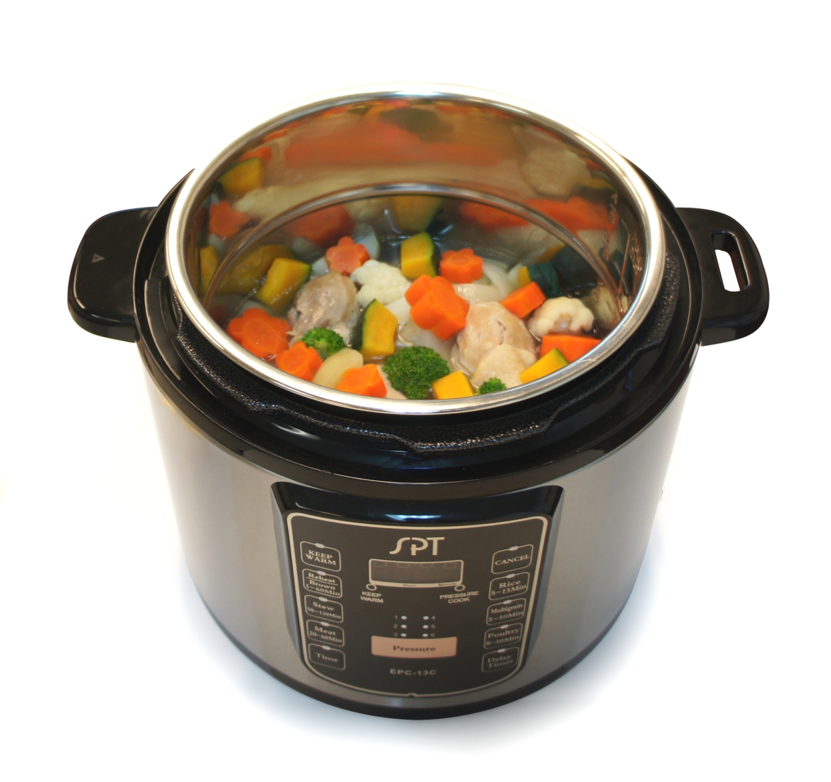 Picture of SPT EPC-13CA 6.5 qt. Electric Stainless Steel Pressure Cooker with Quick Release