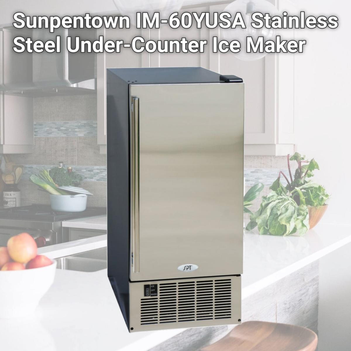 Picture of Sunpentown IM-60YUSA Stainless Steel Under-Counter Ice Maker