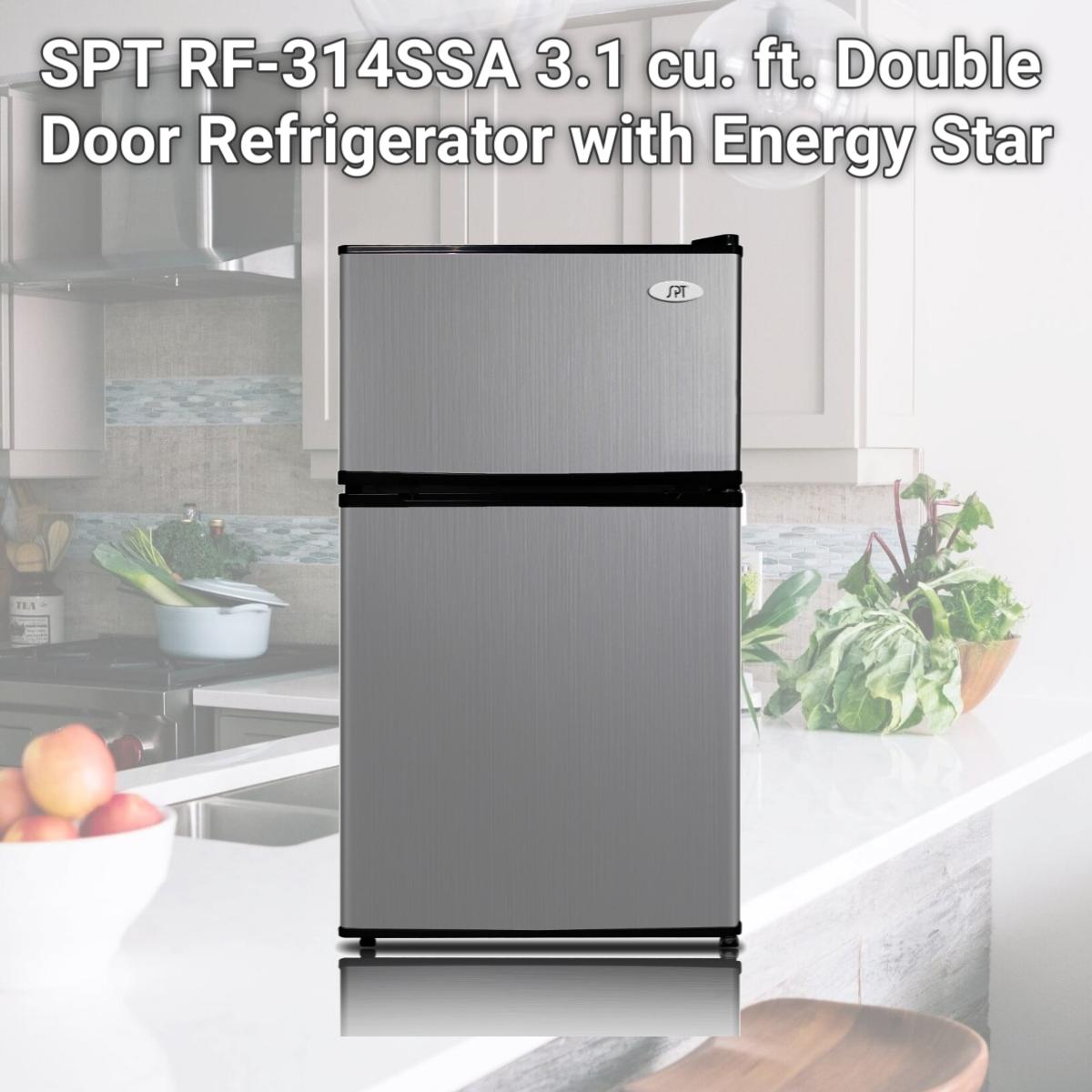 Picture of SPT RF-314SSA 3.1 cu. ft. Double Door Refrigerator with Energy Star