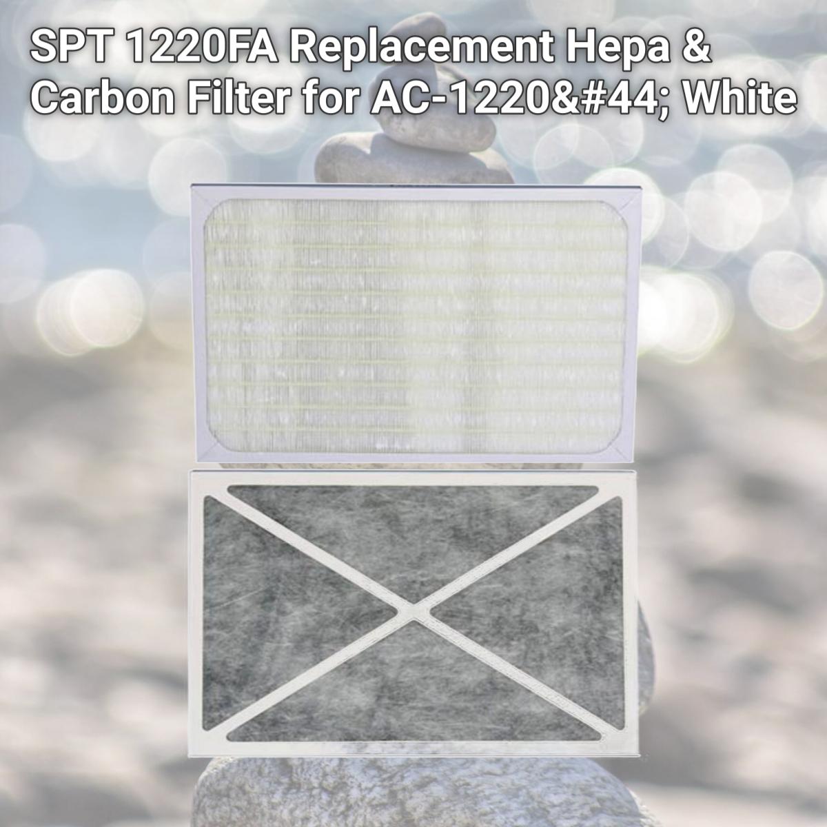 Picture of SPT 1220FA Replacement Hepa & Carbon Filter for AC-1220&#44; White