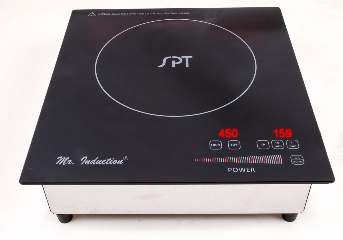 Picture of Sunpentown SR-187RTA 1800 watt Built-in Induction Cooktop, Black & Silver
