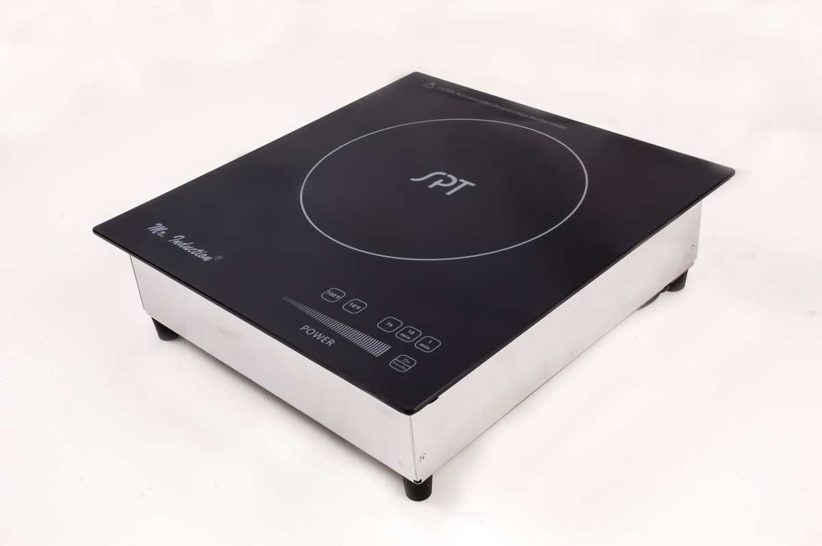 Picture of Sunpentown SR-187RTA 1800 watt Built-in Induction Cooktop, Black & Silver