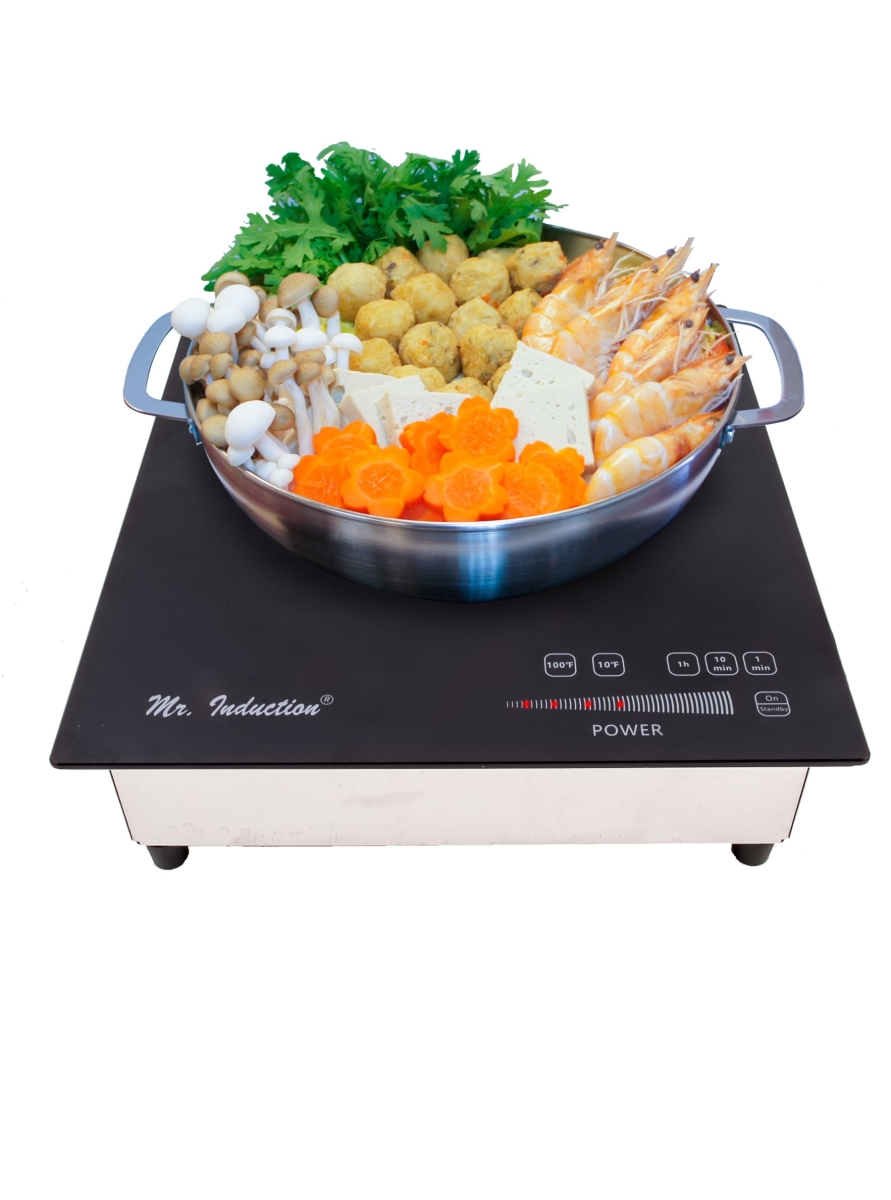 Picture of Sunpentown SR-187RTA 1800 watt Built-in Induction Cooktop, Black & Silver