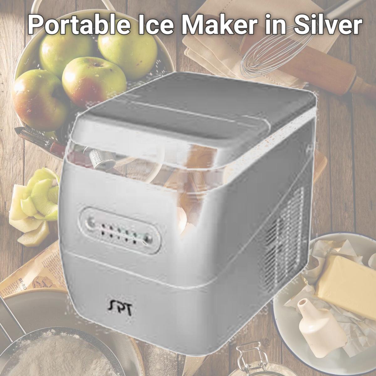 Picture of SUNPENTOWN IM-123S Portable Ice Maker in Silver