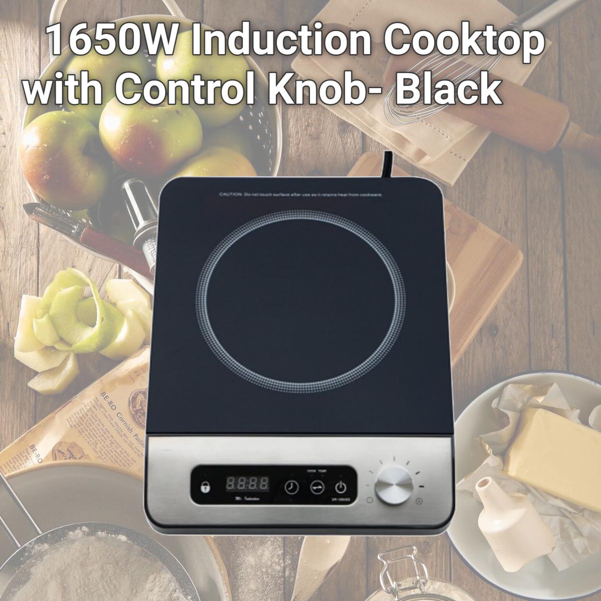 Picture of Sunpentown SR-1884SS 1650W Induction Cooktop with Control Knob- Black