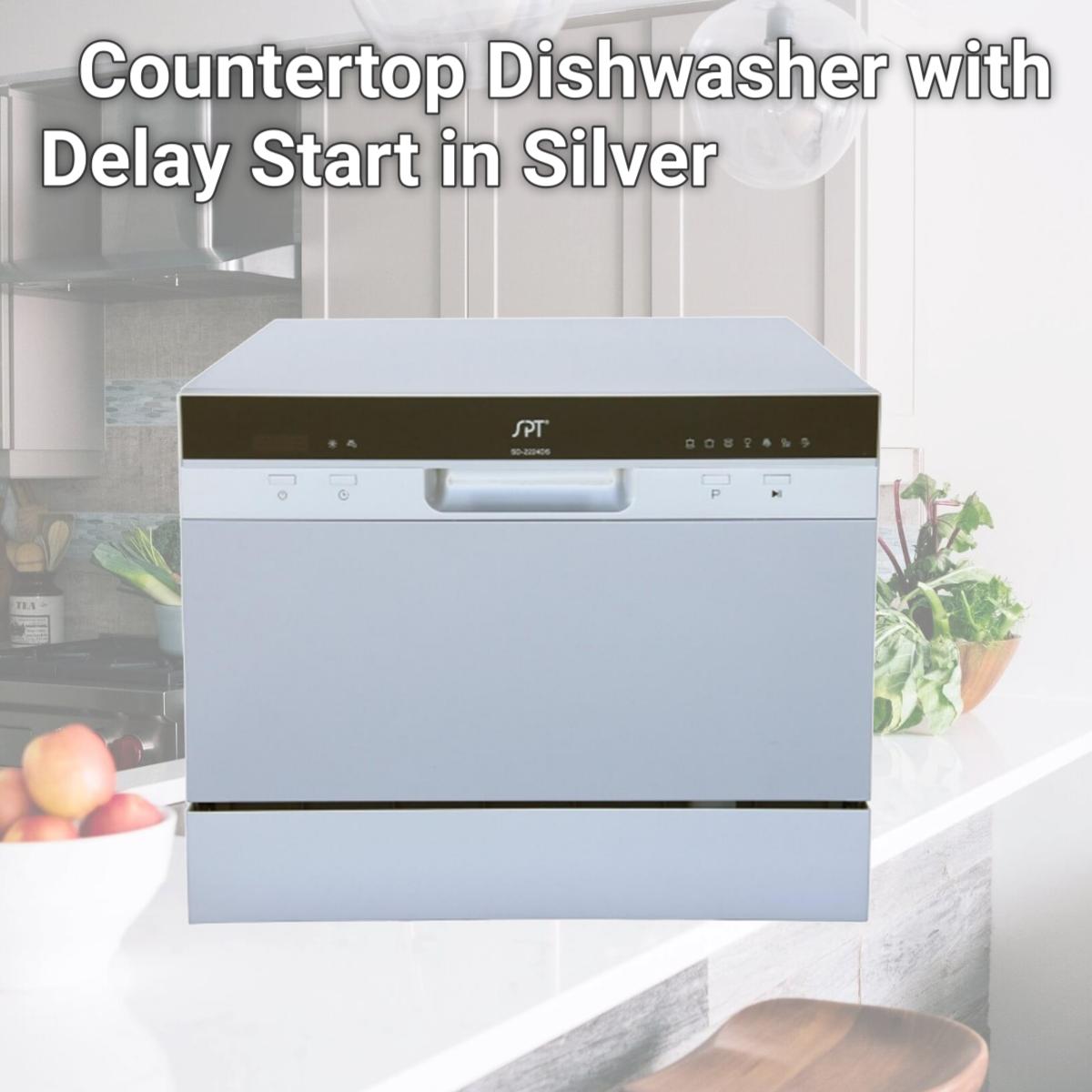 Picture of Sunpentown SD-2224DS Countertop Dishwasher with Delay Start in Silver