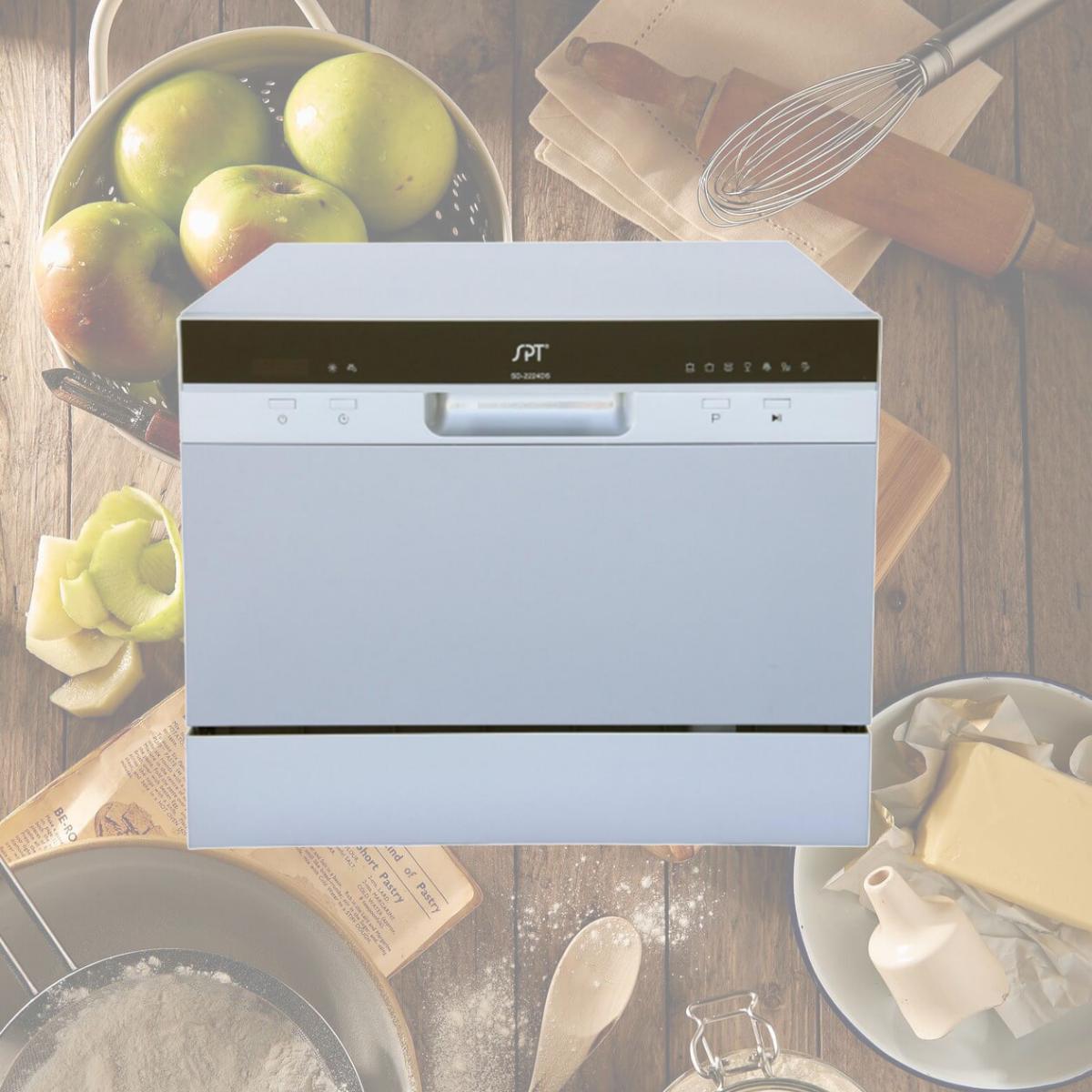 Picture of Sunpentown SD-2224DS Countertop Dishwasher with Delay Start in Silver