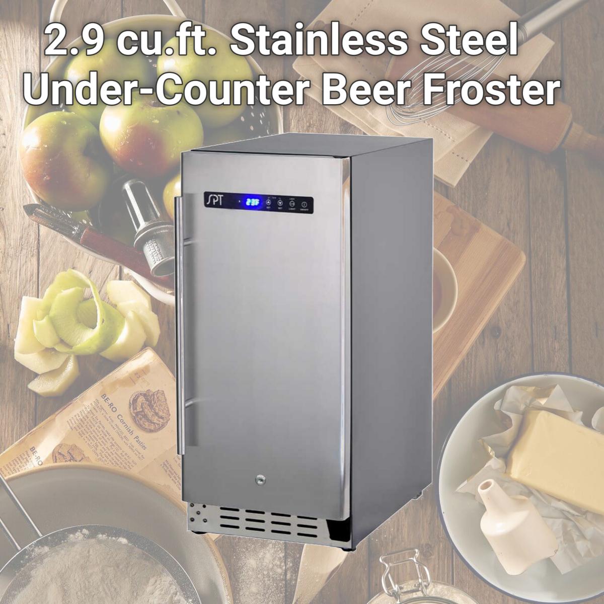 Picture of Sunpentown BF-314U 2.9 cu.ft. Stainless Steel Under-Counter Beer Froster