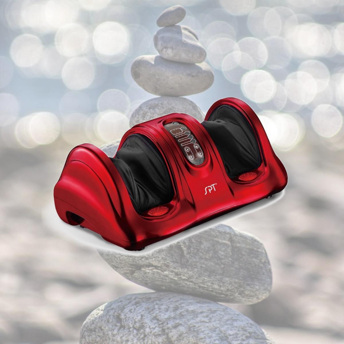 Picture of Sunpentown AB-765R Reflexology Foot Massager with Heat & Fir - Red
