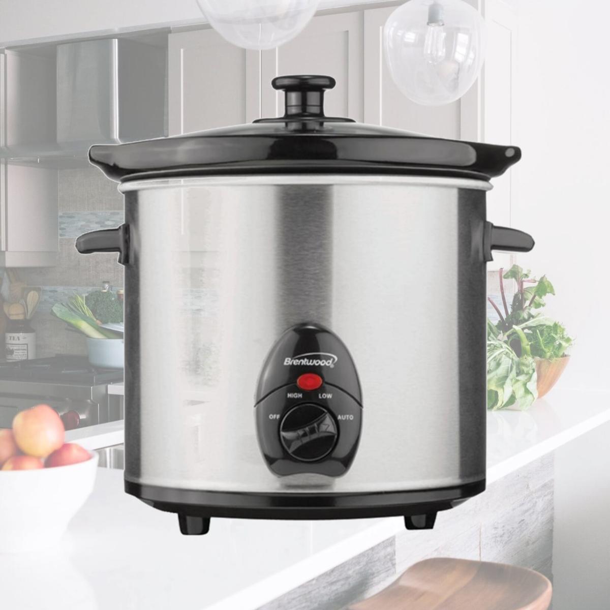 Picture of Brentwood Btwsc130S Brentwood 3-Quart Slow Cooker (Stainless Steel Body)