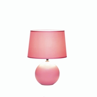 10018016 Round Base Table Lamp, Pink