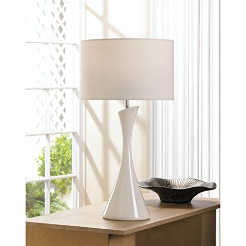 10018022 Sleek Modern Table Lamp, White