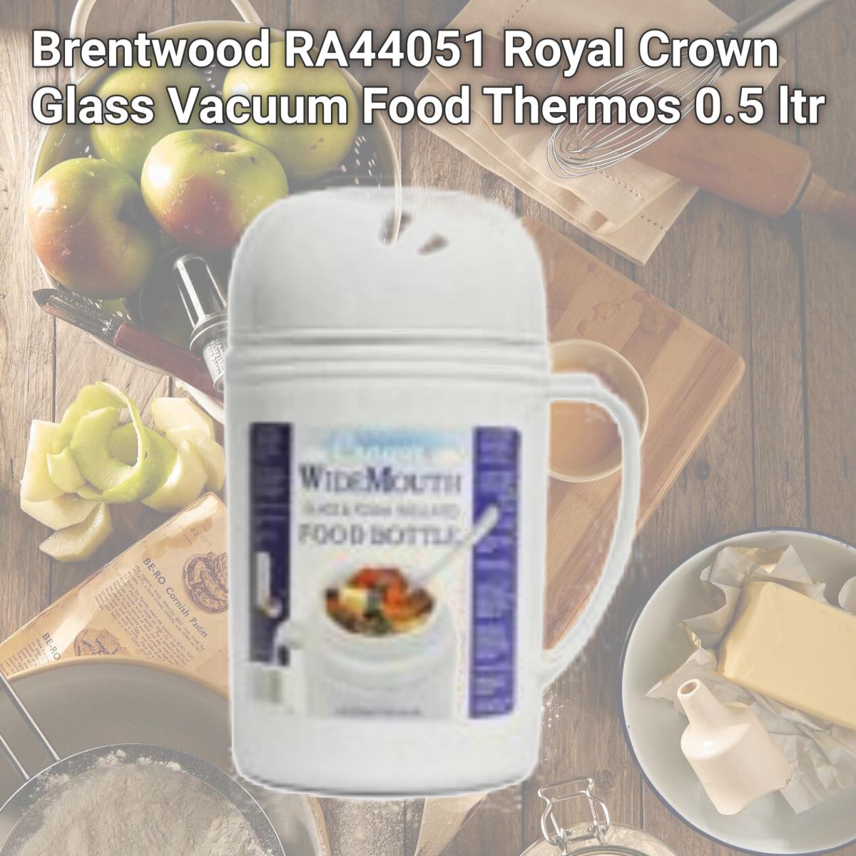Picture of Brentwood RA44051 Royal Crown Glass Vacuum Food Thermos 0.5 ltr
