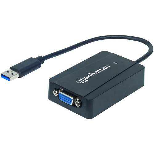 Manhattan RA45411 Super Speed USB 3.0 Super Video Graphics Array Converter Manhattan RA45411 Super Speed USB 3.0 Super Video Graphics Array Converter