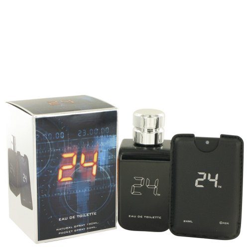 0.8 Oz 24 The Fragrance Mens Eau De Toilette Spray Plus 3.4 Oz Mini Pocket Spray