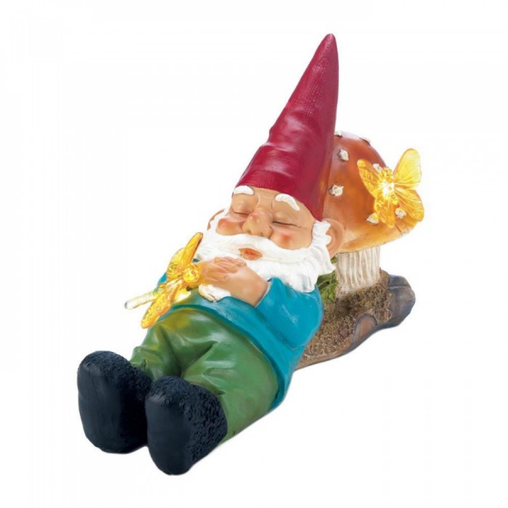 10018274 Solar Powered Sleepy Gnome