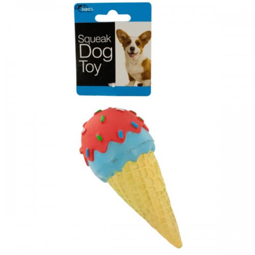 Kl20647 Ice Cream Cone Dog Squeak Toy
