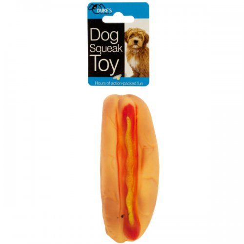 Kl20643 Hot Dog Pet Squeak Toy
