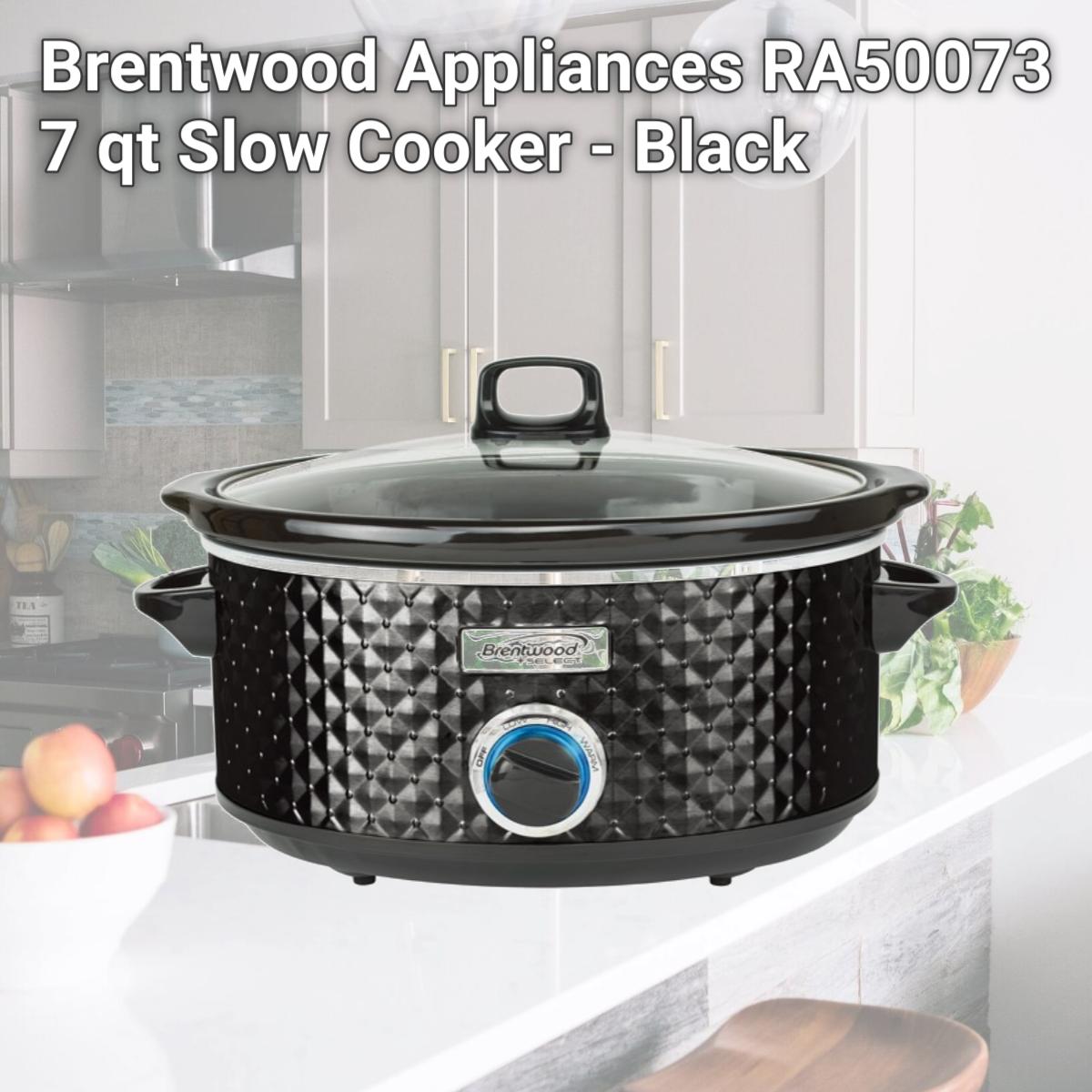 Picture of Brentwood Appliances RA50073 7 qt Slow Cooker - Black