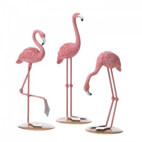 10018569 Tabletop Flamingo Trio Figurines