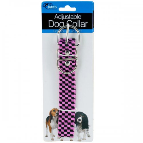 Kl21139 Pink Fashion Adjustable Nylon Dog Collar