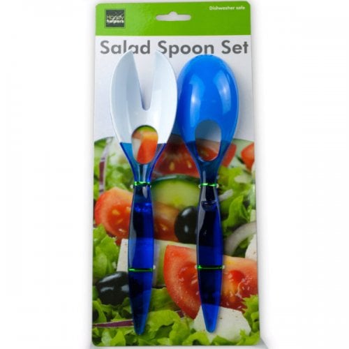 Kl21765 2 Piece Plastic Salad Spoon & Fork Set